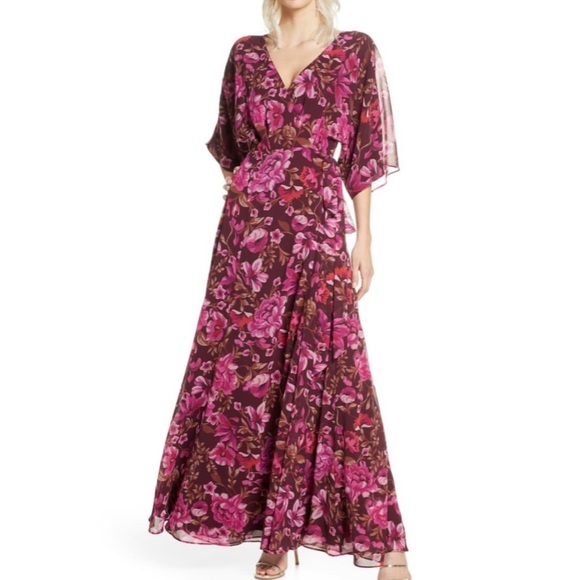 FAME & PARTNERS • jagger floral wrap gown - Picture 2 of 6